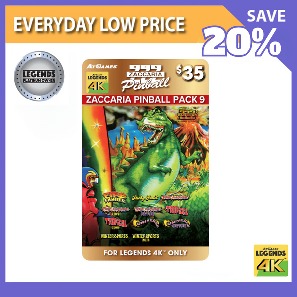 Zaccaria Legends 4K™ Pinball Pack 9 (Legends 4K™  ONLY)<br>(LPO Member Deal)