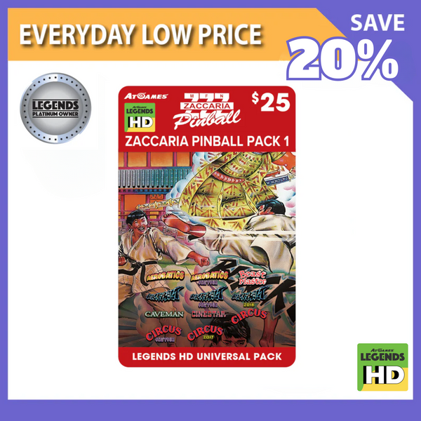 Zaccaria Pinball Pack 1 (Legends HD ONLY) <br>(LPO Member Deal)