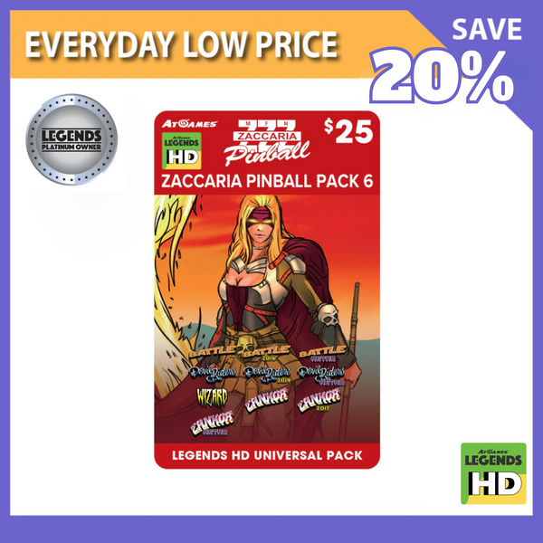 Zaccaria Pinball Pack 6 (Legends HD ONLY) <br>(LPO Member Deal)