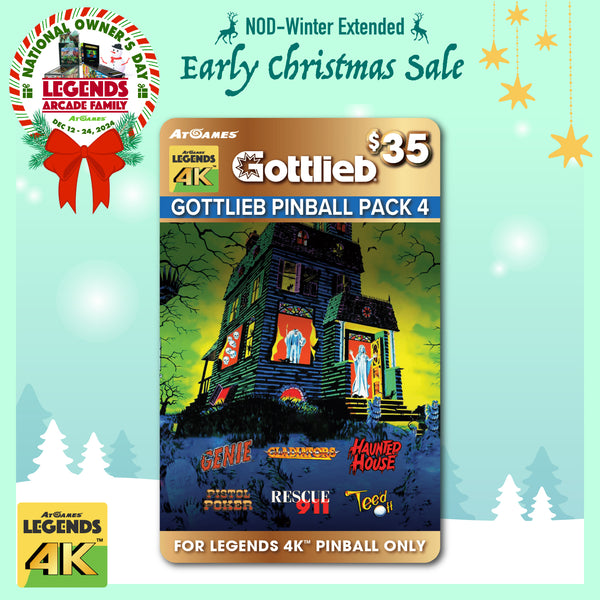 Gottlieb Pinball Pack 4 (For Legends 4K™ Pinball ONLY)