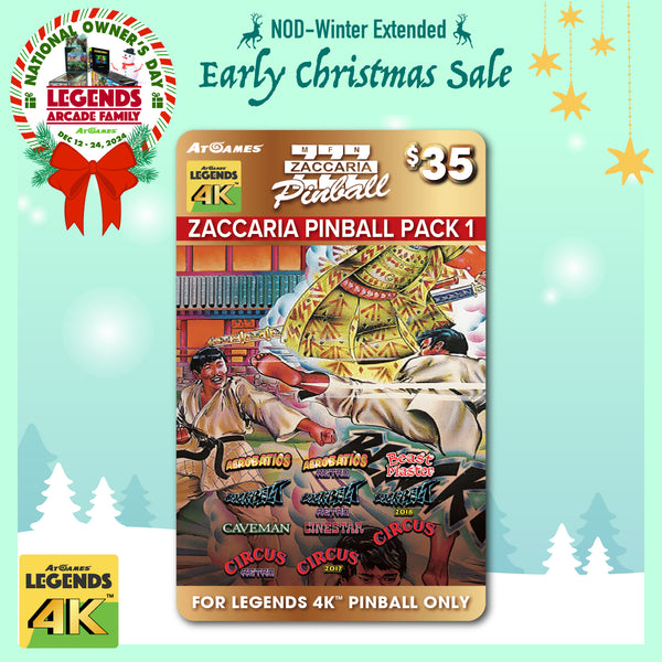 Zaccaria Pinball Pack 1 (For Legends 4K™ Pinball ONLY)