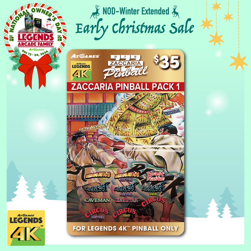 Zaccaria Pinball Pack 1 (For Legends 4K™ Pinball ONLY)