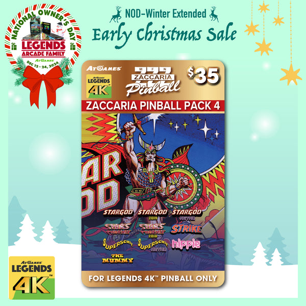 Zaccaria Pinball Pack 4 (For Legends 4K™ Pinball ONLY)