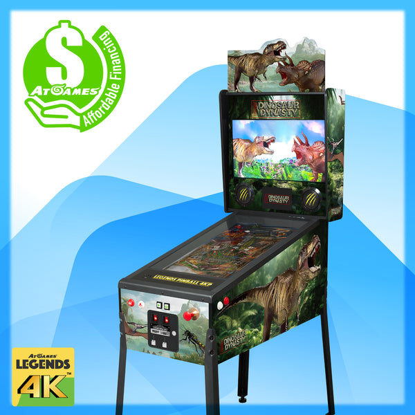 AtGames Affordable Financing Legends Pinball 4KP Dinosaur Dynasty [SE] Initial Payment $500