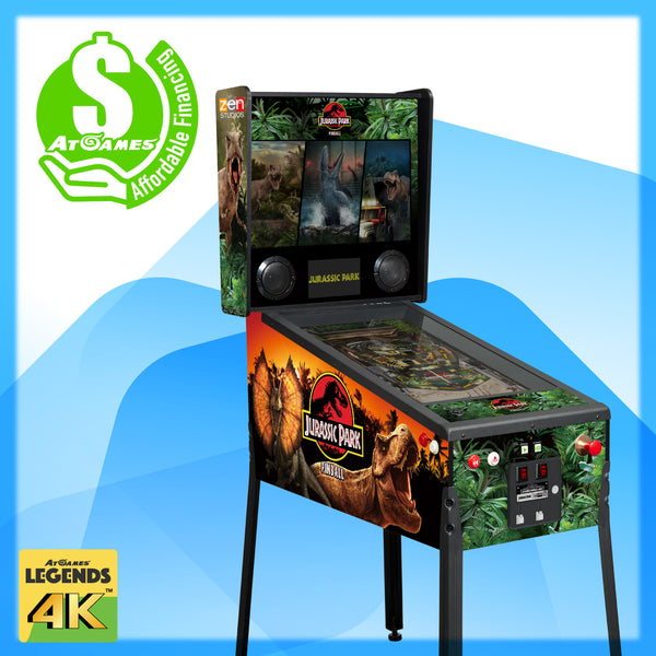 AtGames Affordable Financing Legends Pinball 4KP Jurassic Park [SE] Initial Payment $500