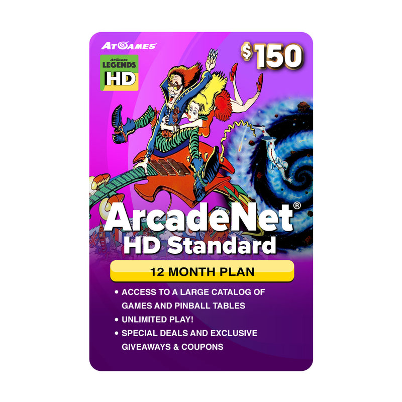 ArcadeNet® HD Standard Plan Prepaid (Legends HD ONLY)