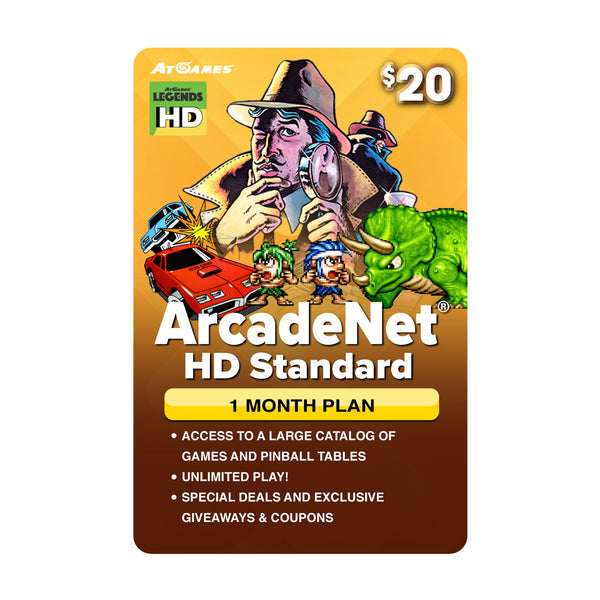 ArcadeNet® HD Standard Plan Prepaid (Legends HD ONLY)