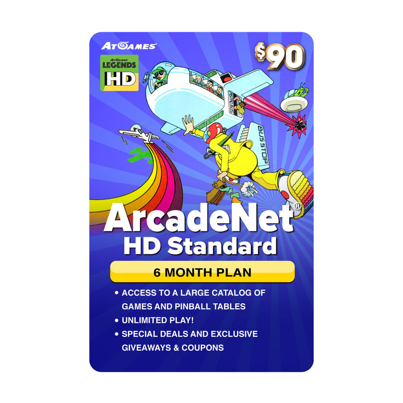 ArcadeNet® HD Standard Plan Prepaid (Legends HD ONLY)