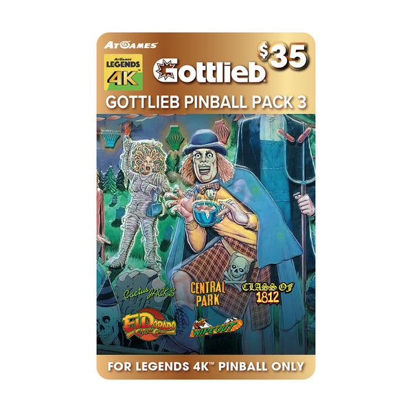 Gottlieb Pinball Pack 3 (For Legends 4K™ Pinball ONLY)