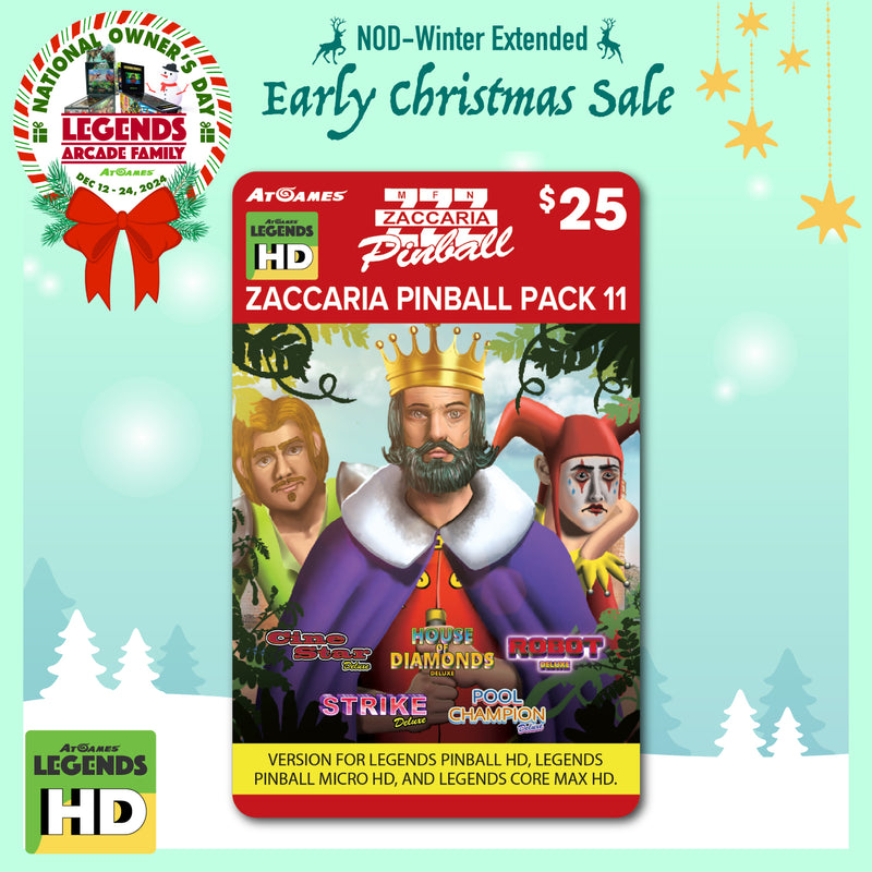 Zaccaria Pinball Pack 11 (for Legends HD devices: ALP, ALP Micro, Core Max ONLY)