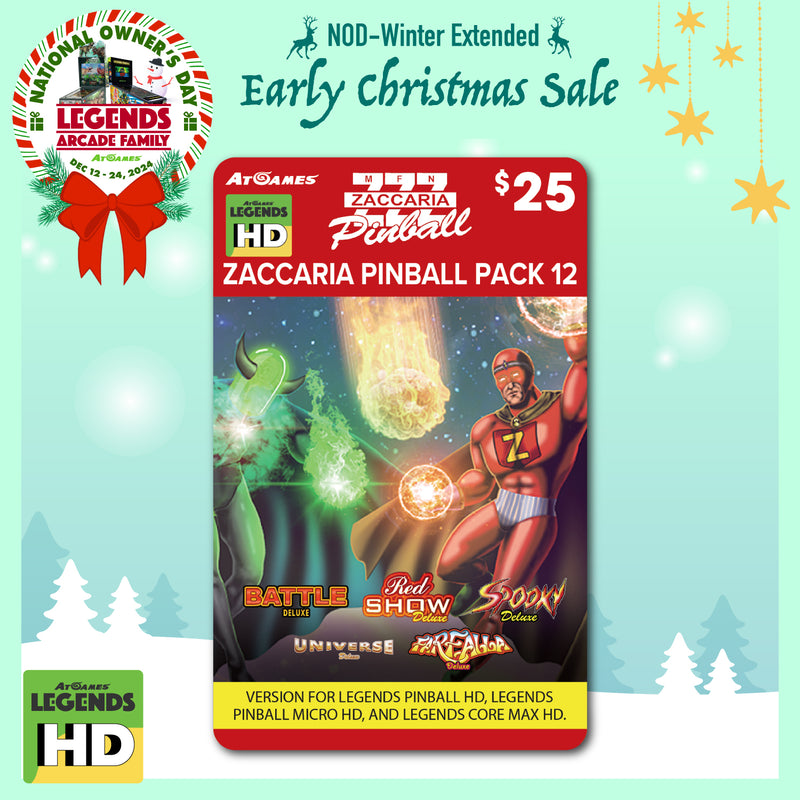 Zaccaria Pinball Pack 12 (for Legends HD devices: ALP, ALP Micro, Core Max ONLY)