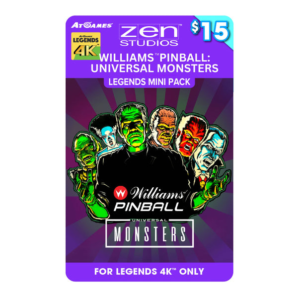 Williams™ Pinball: Universal Monsters Legends Mini Pack (Legends 4K™ ONLY)