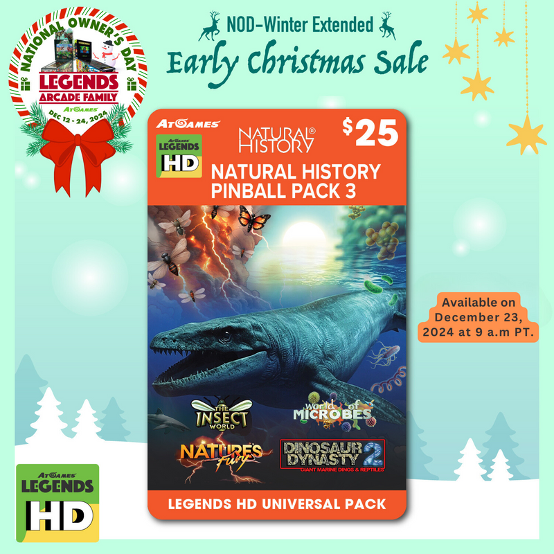 Natural History Pinball Pack 3 <br>(For Legends Pinball HD and Legends Pinball Micro HD ONLY)