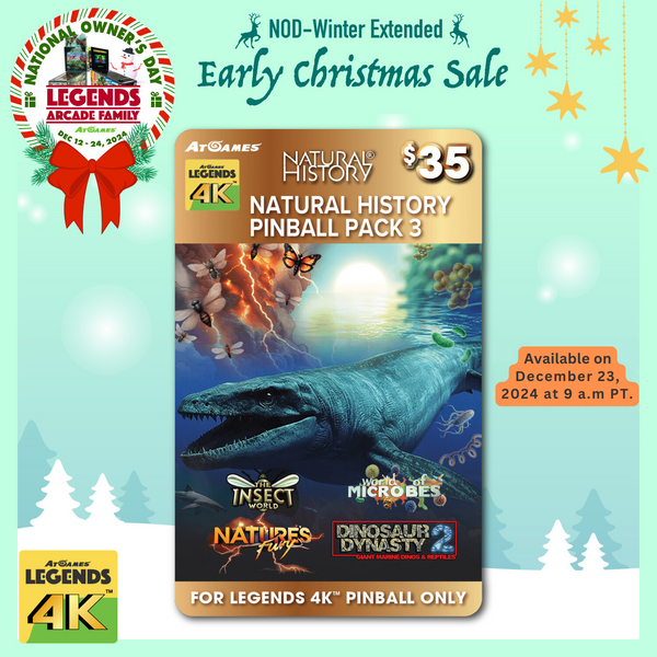 Natural History Pinball Pack 3 <br>(For Legends 4K™ Pinball ONLY)