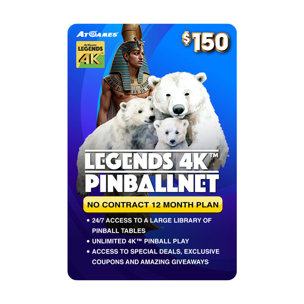 AtGames Legends 4K™ PinballNet™ - One Year