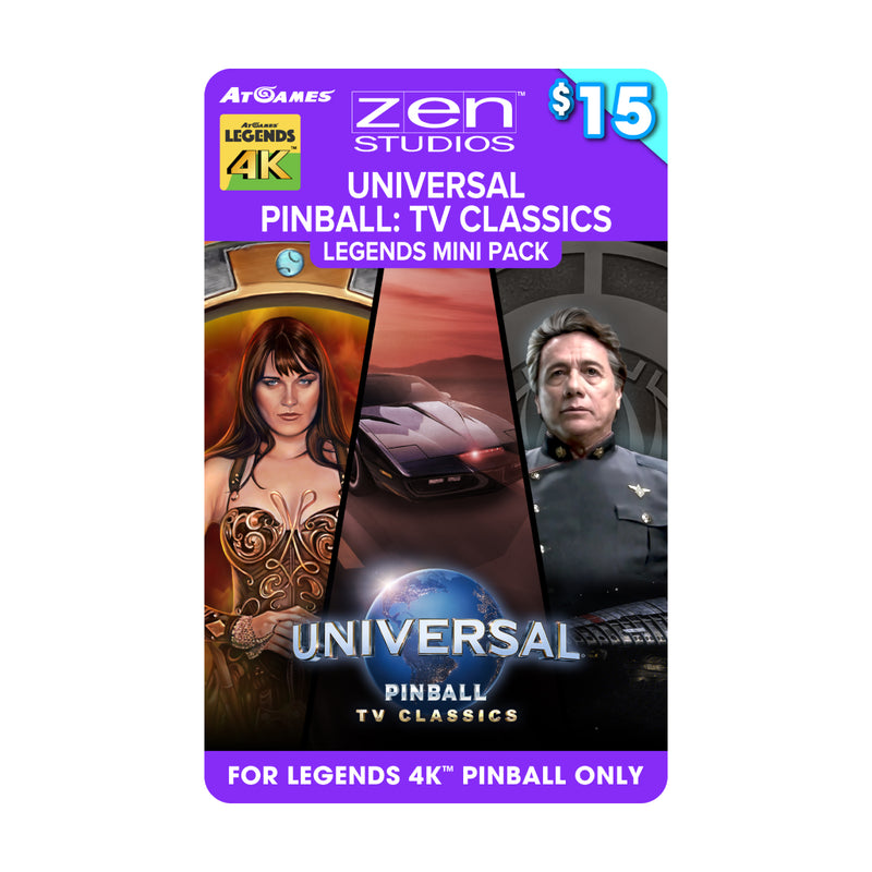 Universal Pinball: TV Classics Legends Mini Pack (For Legends 4K™ Pinball ONLY)