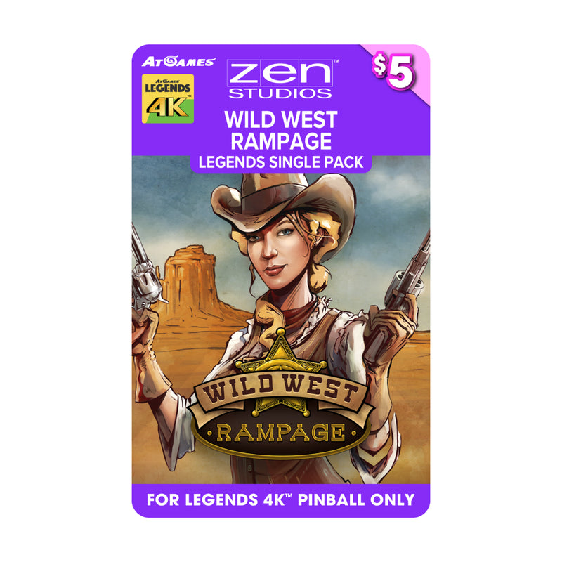 Wild West Rampage Legends Single Pack (For Legends 4K™ Pinball ONLY)