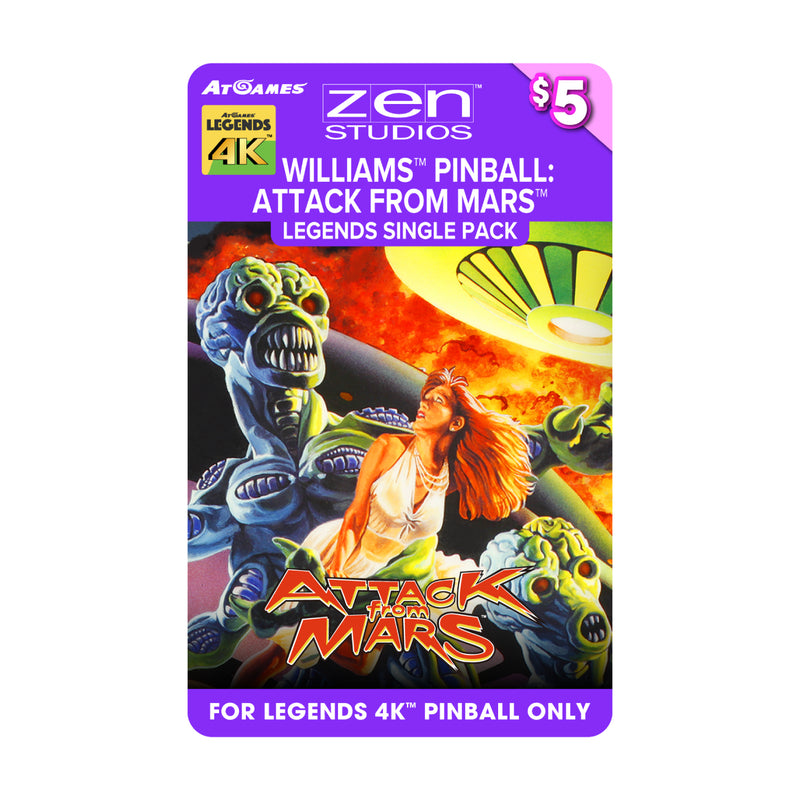 Williams™ Pinball: Attack from Mars™ (For Legends 4K™ Pinball ONLY)