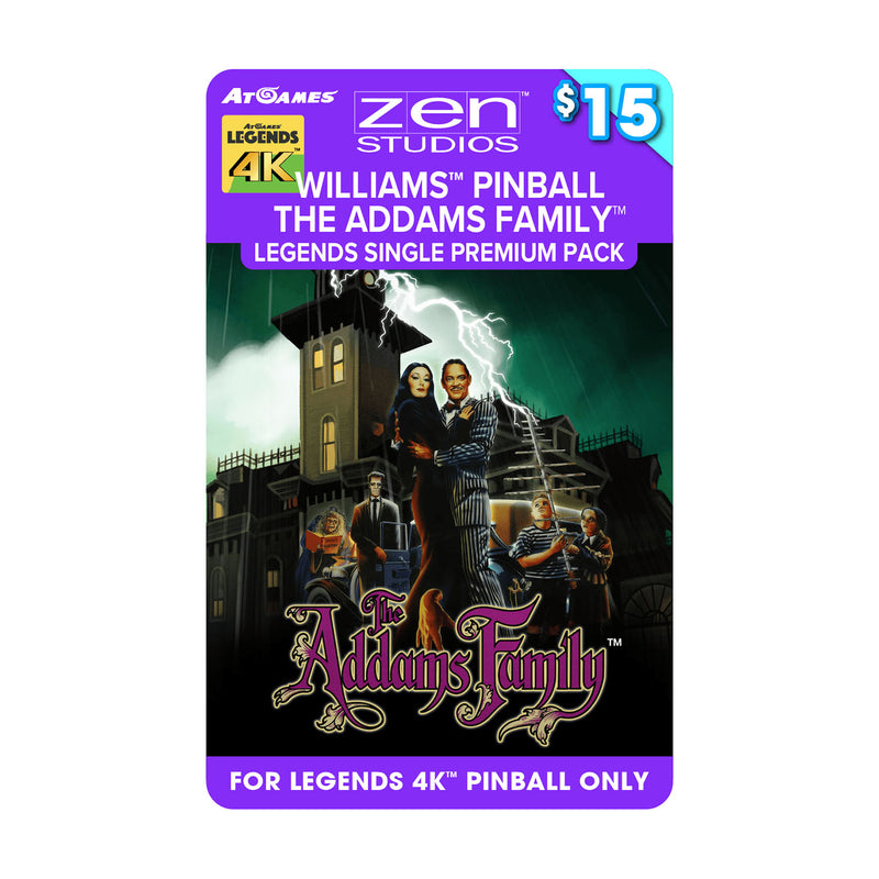 Williams™ Pinball The Addams Family™ Legends Single Premium Pack (For Legends 4K™ Pinball ONLY)