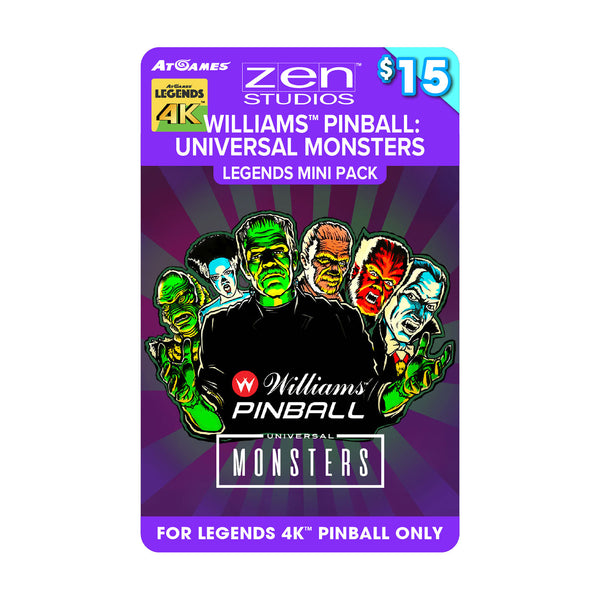 Williams™ Pinball: Universal Monsters Legends Mini Pack (For Legends 4K™ Pinball ONLY)