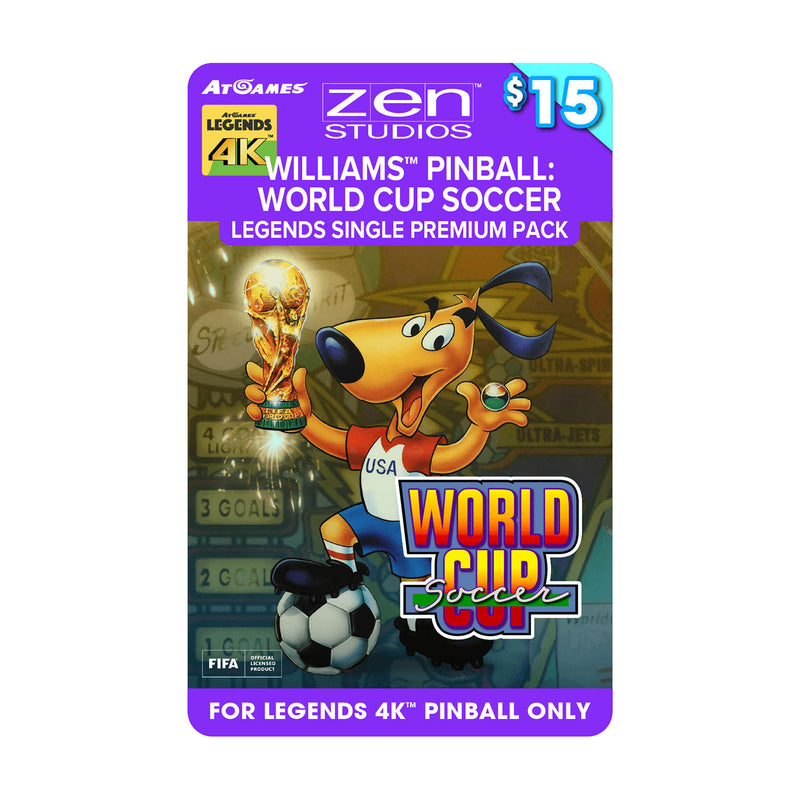 Williams™ Pinball: World Cup Soccer Legends Single Premium Pack (For Legends 4K™ Pinball ONLY)