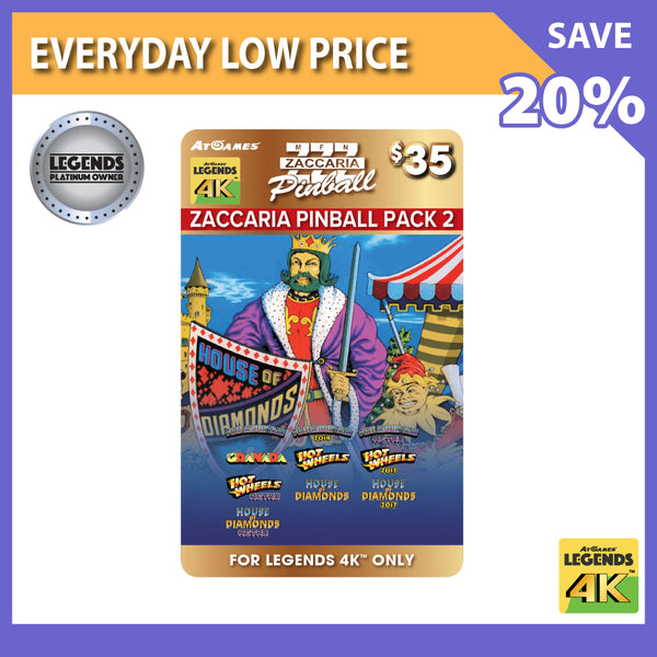 Zaccaria Pinball Pack 2 (Legends 4K™ ONLY)<br>(LPO Member Deal)