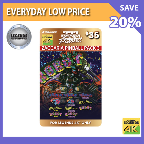 Zaccaria Pinball Pack 3 (For Legends 4K™ Pinball ONLY)<br>(LPO Member Deal)