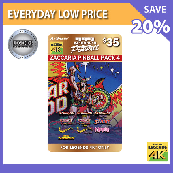 Zaccaria Pinball Pack 4 (Legends 4K ONLY) <br>(LPO Member Deal)