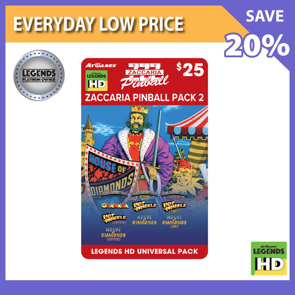 Zaccaria Pinball Pack 2 (Legends HD ONLY)<br>(LPO Member Deal)