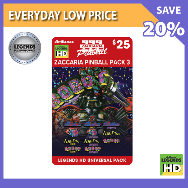 Zaccaria Pinball Pack 3 (Legends HD ONLY)<br>(LPO Member Deal)