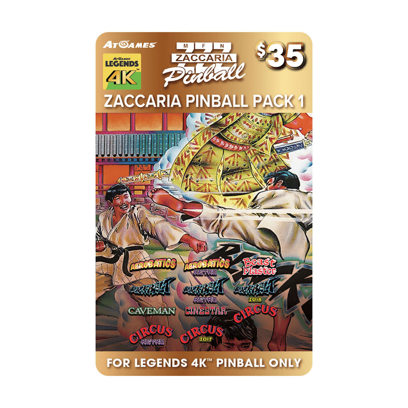 Zaccaria Pinball Pack 1 (For Legends 4K™ Pinball ONLY)