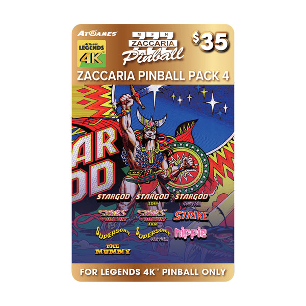 Zaccaria Pinball Pack 4 (For Legends 4K™ Pinball ONLY)