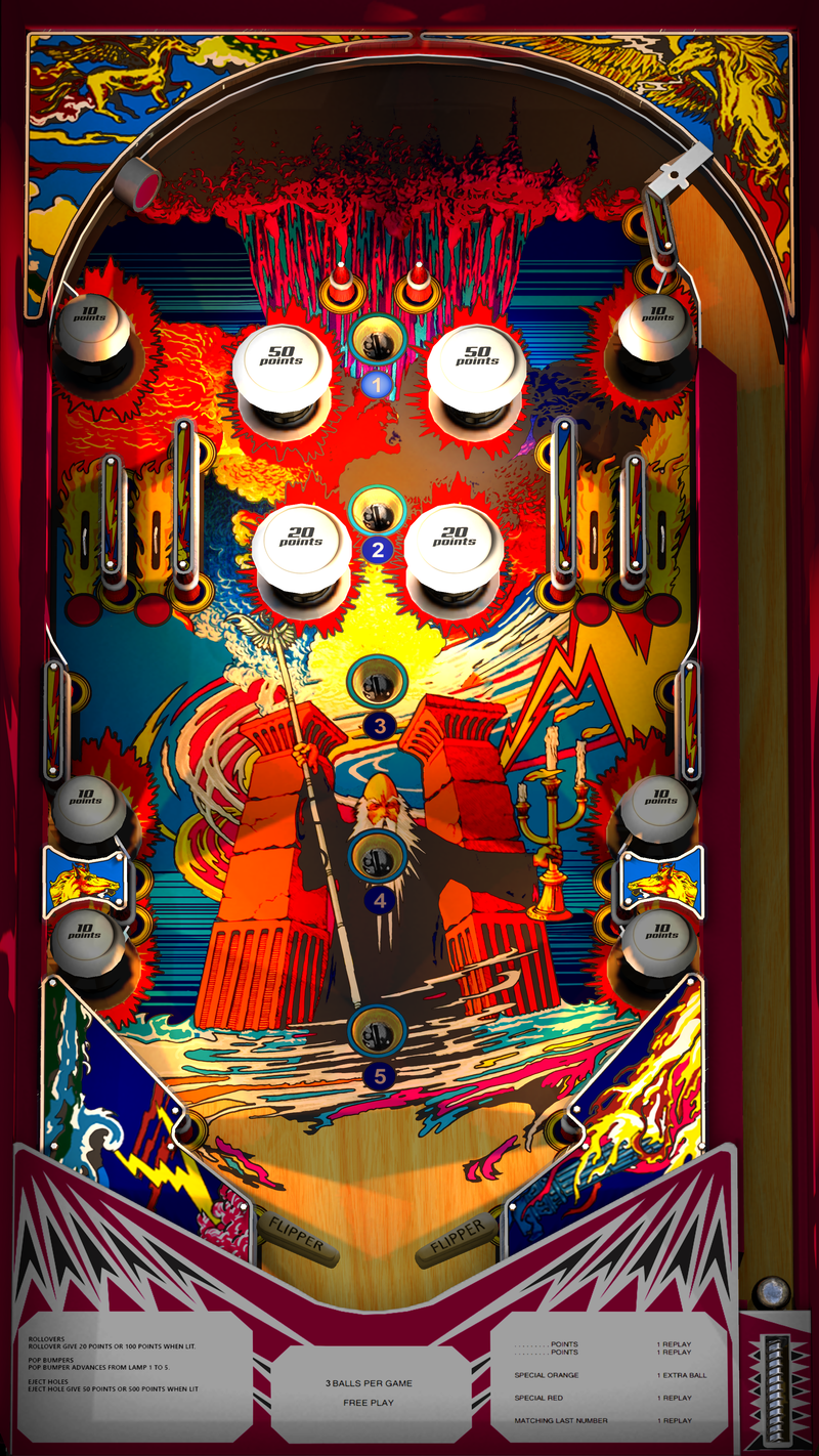 Zaccaria Pinball Pack 3 (For Legends 4K™ Pinball ONLY)