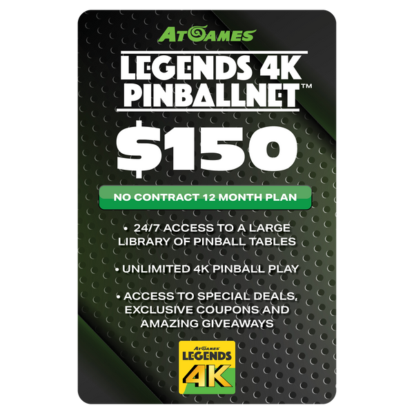 AtGames Legends 4K™ PinballNet™ - One Year