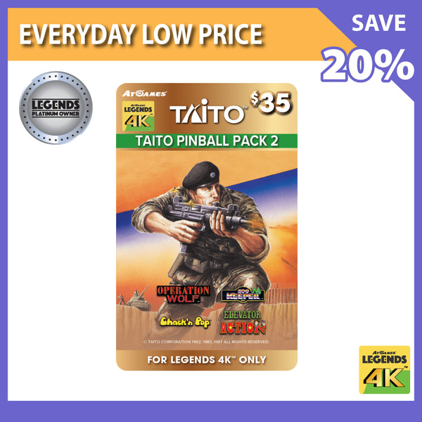 TAITO Pinball Pack 2 (Legends 4K™ ONLY) <br>(LPO Member Deal)