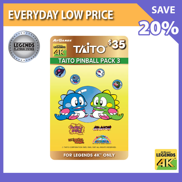 TAITO Pinball Pack 3 (Legends 4K™ ONLY) <br>(LPO Member Deal)