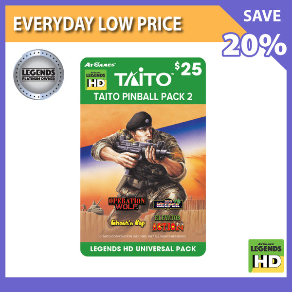 TAITO Pinball Pack 2 (Legends HD ONLY)<br>(LPO Member Deal)