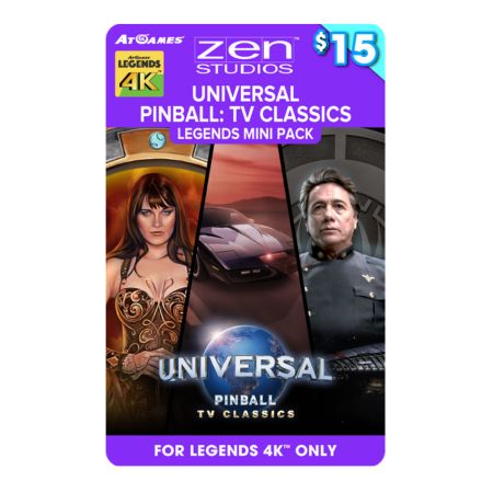 Universal Pinball: TV Classics Legends Mini Pack (For Legends 4K™ Pinball ONLY)